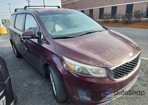 2016 Kia Sedona Lx из США, поврежденный, VIN KNDMB5C1XG6128511